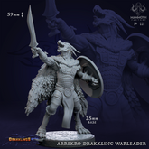 Arrekro Drakkling War leader 3D-printed model